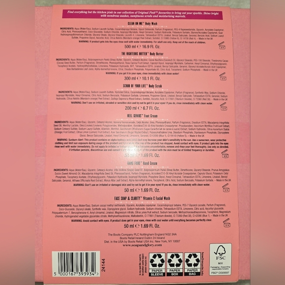 Soap & Glory Feeling Spa-Struck Gift Set - Pink - Brand New In Box - Picture 4 of 4